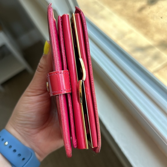 🍓Louis Vuitton Framboise (pink) Vernis Kisslock Wallet - Picture 8 of 16